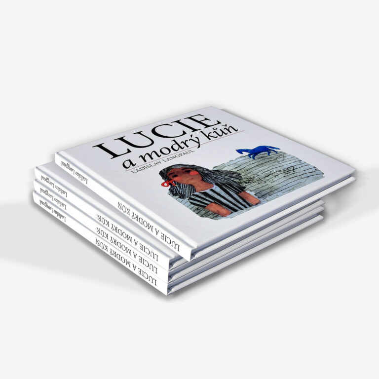Knižní sazba a obálka knihy – Lucie a modrý kůň – Ladislav Langpaul